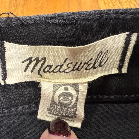 Madewell Stovepipe Jeans | Size 28 | Black Denim 🖤 - Picture 9 of 10